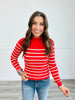 Striped Sensation Sweater Top (Reg)-8 Colors