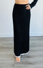 Ribbed Contrast Maxi Skirt (Reg)-2 Colors