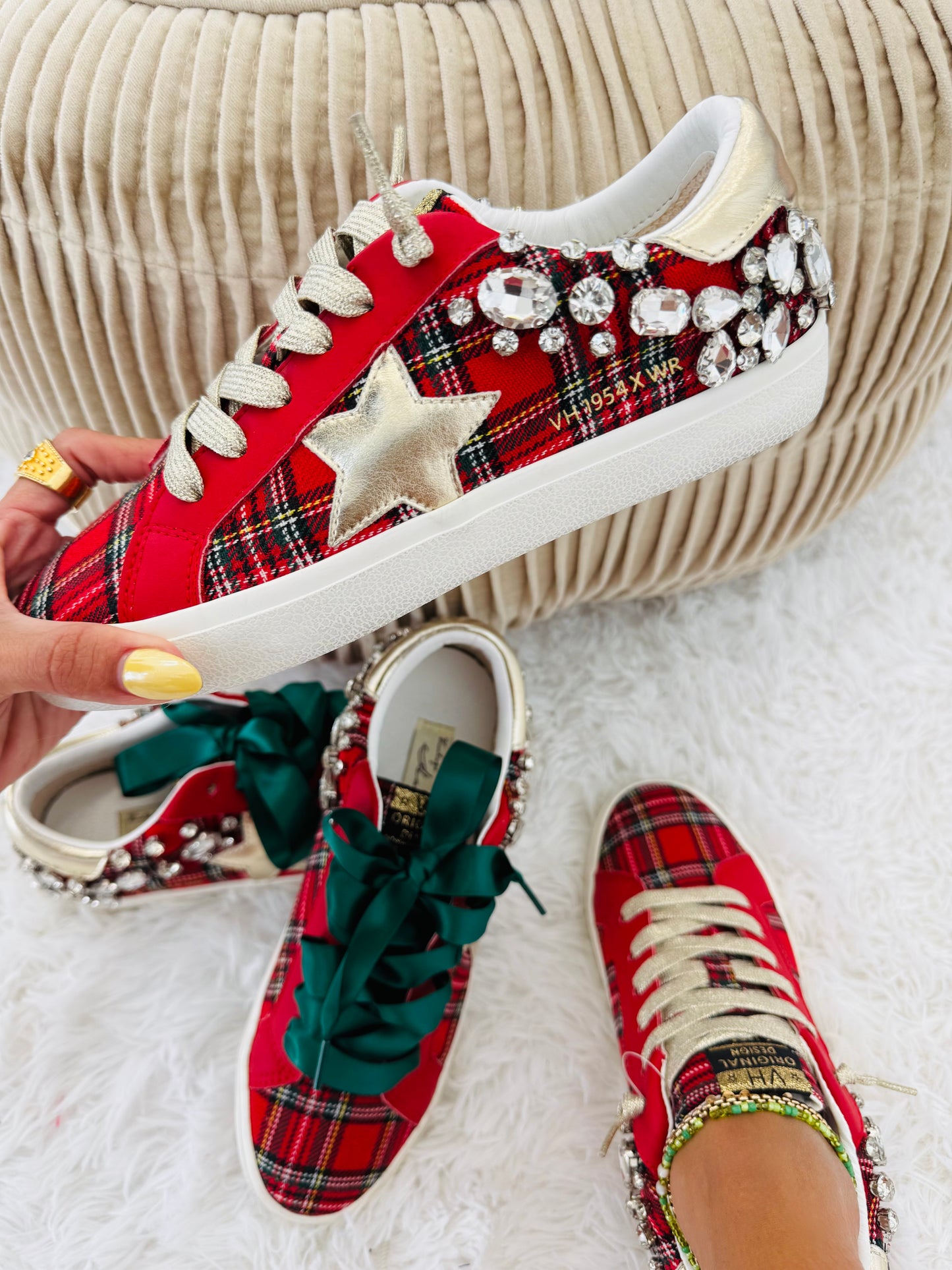 VH x WR Perfectly Plaid Crystal Sneaker