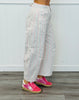 Pink/Blue Stripe Back Buckle Pants (Reg.)