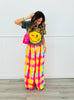 Color Crush Plaid Palazzo Pants (One Size)
