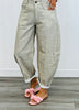 Over The Barrel Print Pants (Reg & Plus)-2 Colors
