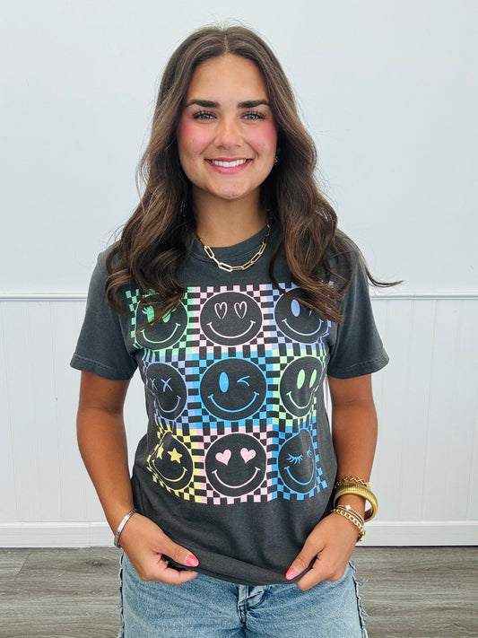 Good Mood Happy Face Tee (Reg. and Plus)