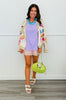Lavender Rhinestone Sleeveless Blouse (Reg. and Plus)