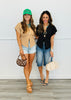 Polka Dot Gold Button Top (Reg.) - 2 Colors