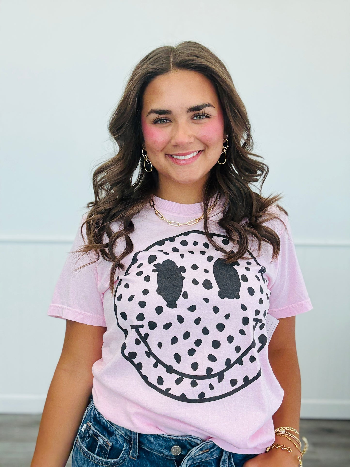 Spotted Happy Face Tee (Reg. and Plus)