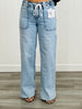 Clearly High Rise Drawstring Waistband Wide Leg Jeans (Reg.)