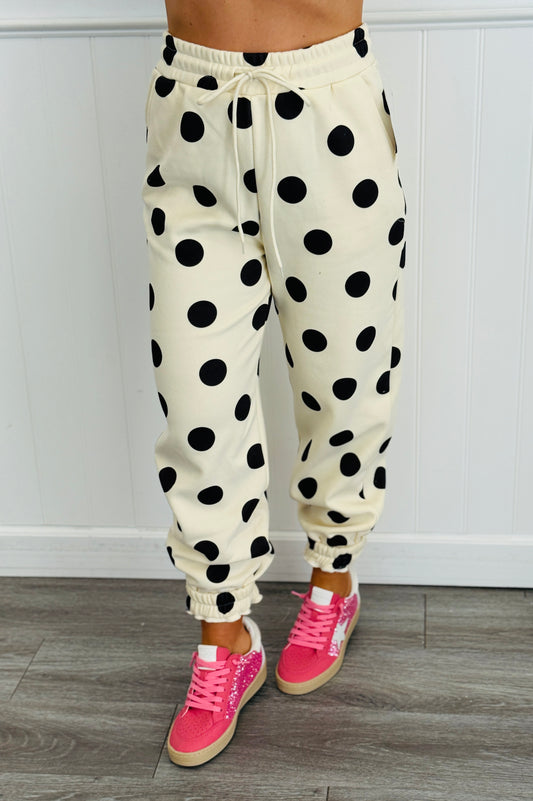 Ivory Polka Dot Sweatpants (Reg.)