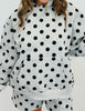 Polka Dot Hoodie Sweatshirt & Shorts Set (Reg.)