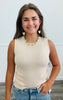 Classic Knit Sleeveless Top (Reg.)-3 Colors