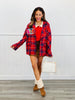 POL Red Multi Hello Patch Blazer (Reg.)