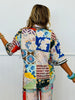 Mixed Print Short Sleeve Top & Pants Set (Reg. and Plus)