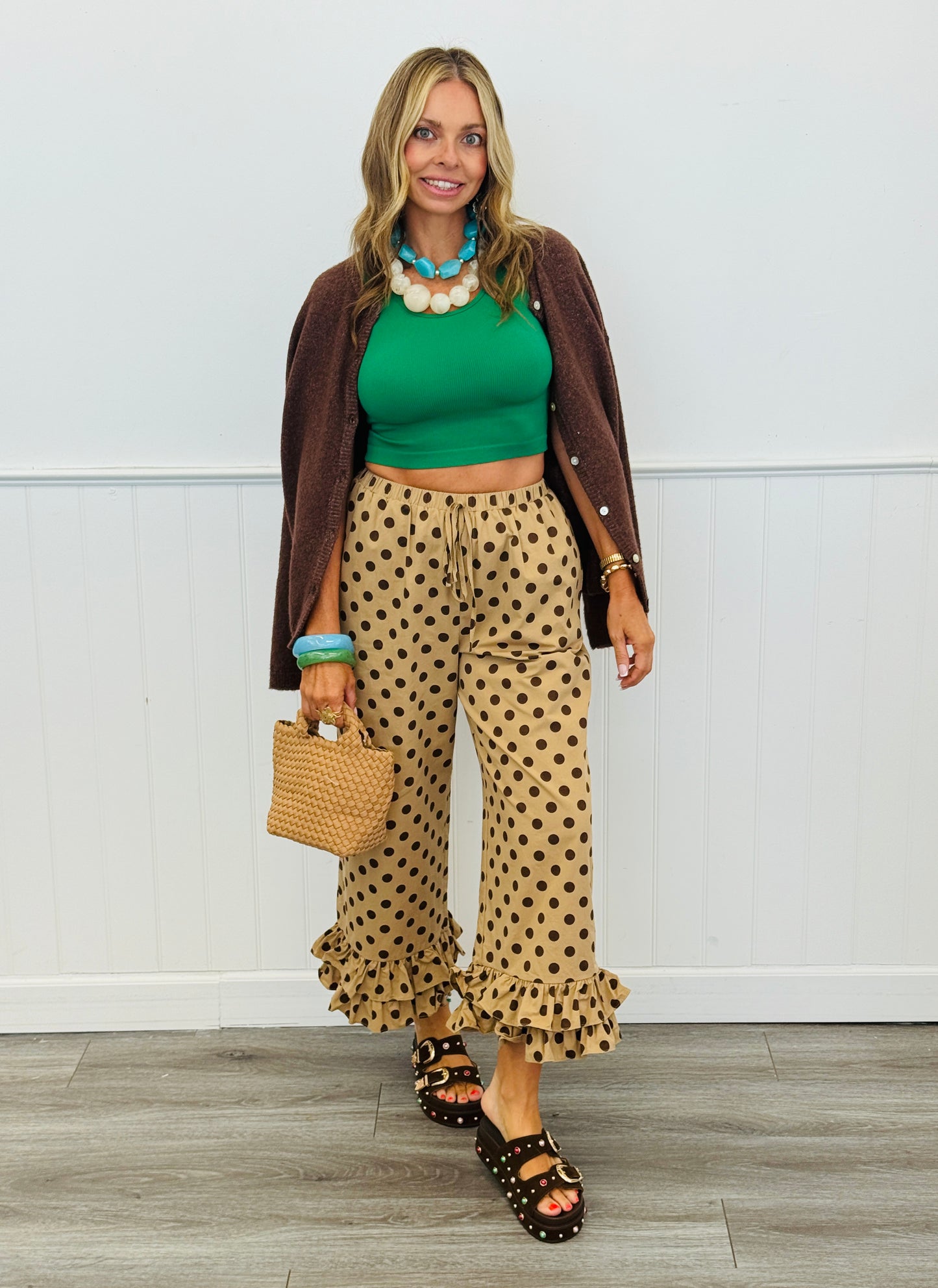 Brown Button Up Sweater Cardigan (Reg.)