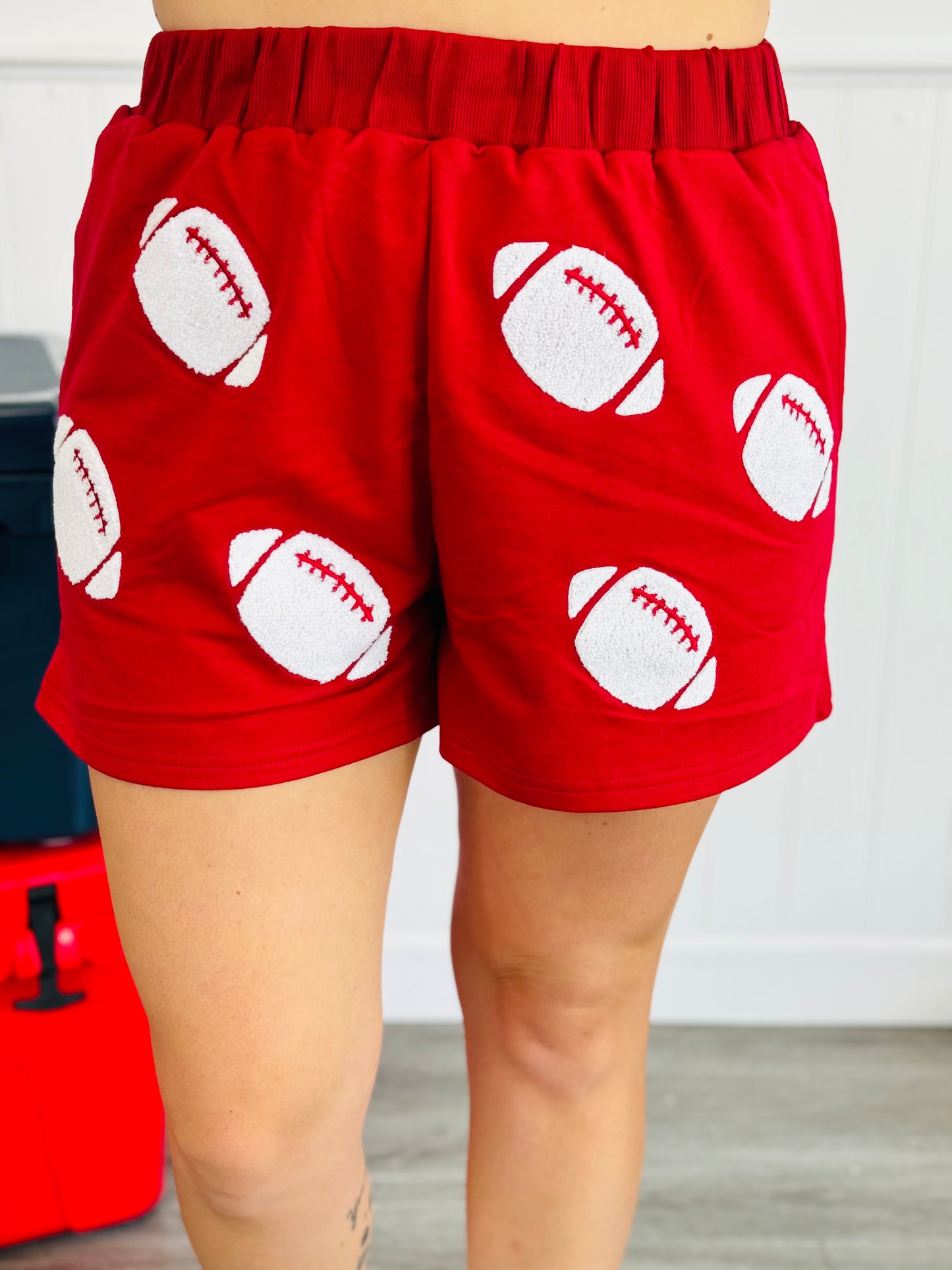 Football Chenille Shorts (Reg. and Plus) - 5 Colors