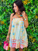 Watercolor Bubble Hem Mini Dress (Reg.)
