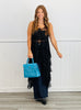 Sheer Lace Tiered Front Tie Maxi Top (Reg.)-2 Colors
