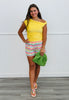 Double Layer Off Shoulder Blouse (Reg.)- 2 Colors