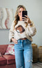 Horse Sweater Knit Top (Reg.) - 2 Colors