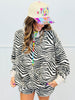 Zebra Mock Neck Sweatshirt (Reg.)