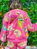 Queen Of Sparkles Pink Multi Shell Sweatshirt (Reg. and Plus)