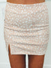 Beige Deer Print Mini Skort (Reg.)