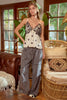 30a- Satin/lace Slip Style Polka Dot Tank Top