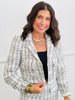 Tweed Pearl Crop Blazer (Reg)-2 Colors