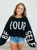 Black Be Yourself Sweater Top (Reg & Plus)