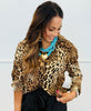 Brown Leopard The Kathryn Button-Up Top (Reg. & Plus)