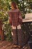 Leopard Print Patchwork Pants (Reg. and Plus)