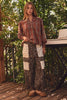 Leopard Print Patchwork Pants (Reg. and Plus)