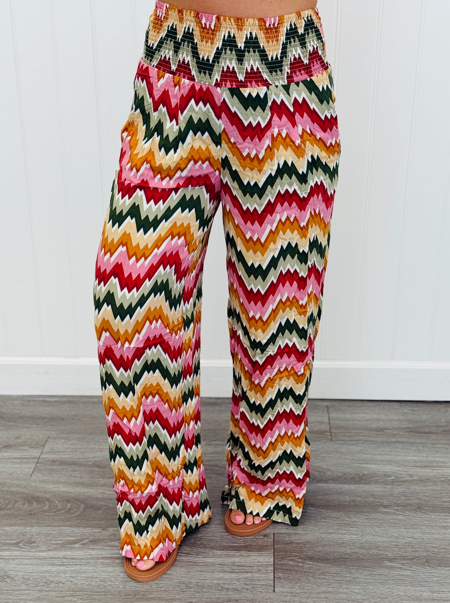 Pink/Rust Halter Top & Pants Set (Reg.)