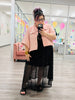 Pink/Mocha Gingham Oversized Jacket (Reg.)