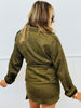 Suede Cropped Trench Coat (Reg) - 5 Colors