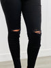Judy Blue Black Raw Hem Skinny Jeans (Reg. and Plus)