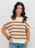 Coco Striped Short Sleeve Top (Reg. and Plus)