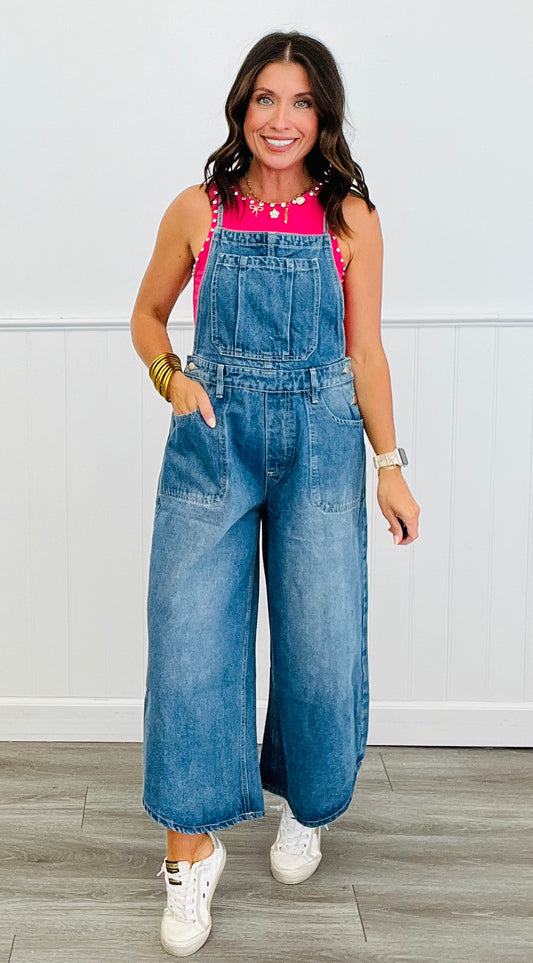Oli & Hali Denim Tie Back Overall Jumpsuit (Reg.)