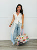 White V-Neck Button Down Blouse (Reg.)