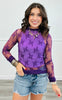 Mesh Lace Long Sleeve Top (Reg. & Plus)- 16 Colors