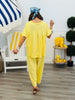 Yellow Garment Washed Top & Pant Set (Reg & Plus )