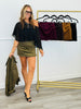 Ruched Side Wrap Mini Skort (Reg.) - 5 Colors