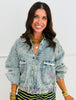 POL Denim Floral Embroidered Jacket (Reg.)