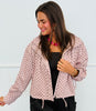 Dusty Pink/Brown Suede Polka Dot Jacket (Reg.)