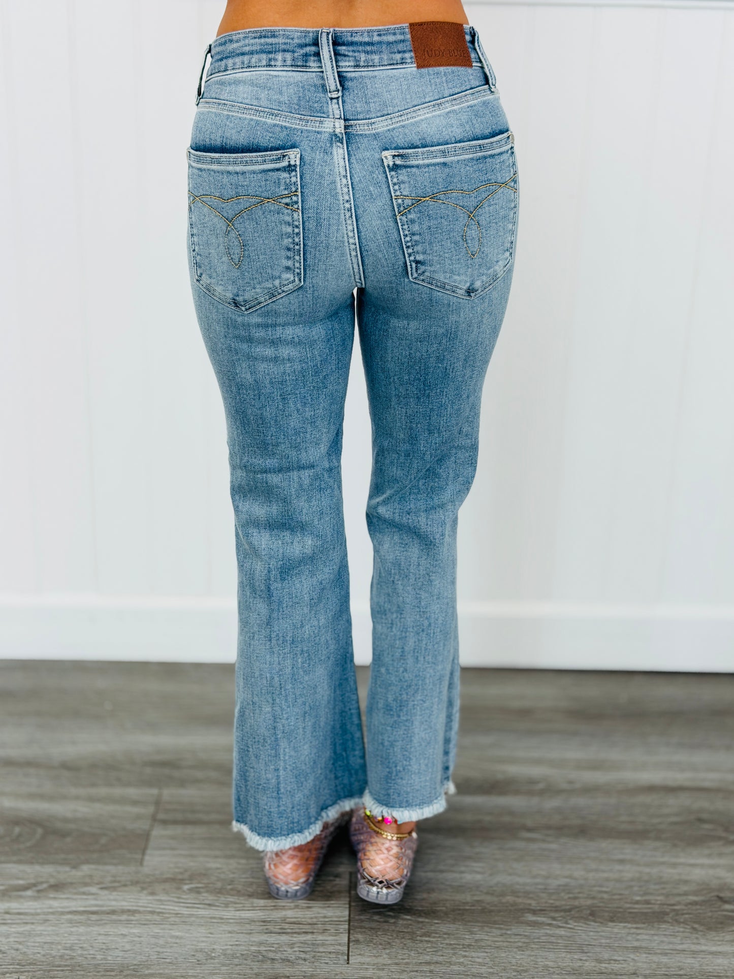 Judy Blue Kennedy Kick Flare Jeans (Reg. and Plus)