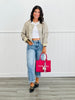 Vintage Oatmeal Leopard Print Cardigan (Reg.)
