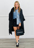 Belted Lapel Collar Trench Coat (Reg & Plus)-3 Colors