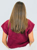 Burgundy Essential Teddy Sherpa Vest (Reg.)