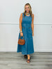 Lt. Blue Horsebit Midi Dress (Reg.)