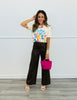 Leopard Print Wide Leg Pants (Reg & Plus)