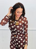 Chocolate Polka Dot Fitted Shirt (Reg.)